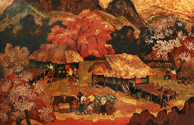 Triển lãm các sáng tác tranh sơn mài của họa sĩ Trần Văn Bình 